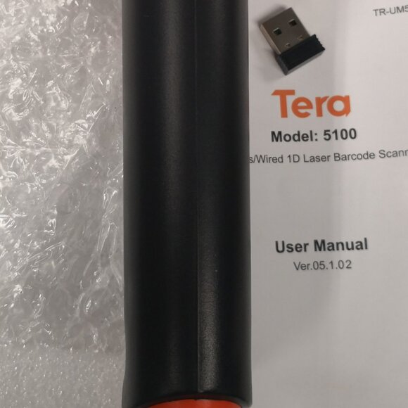 Tera Wireless Barcode Scanner Cordless Model 5100 1D/2d Laser USB 2.0 - Picture 6 of 12